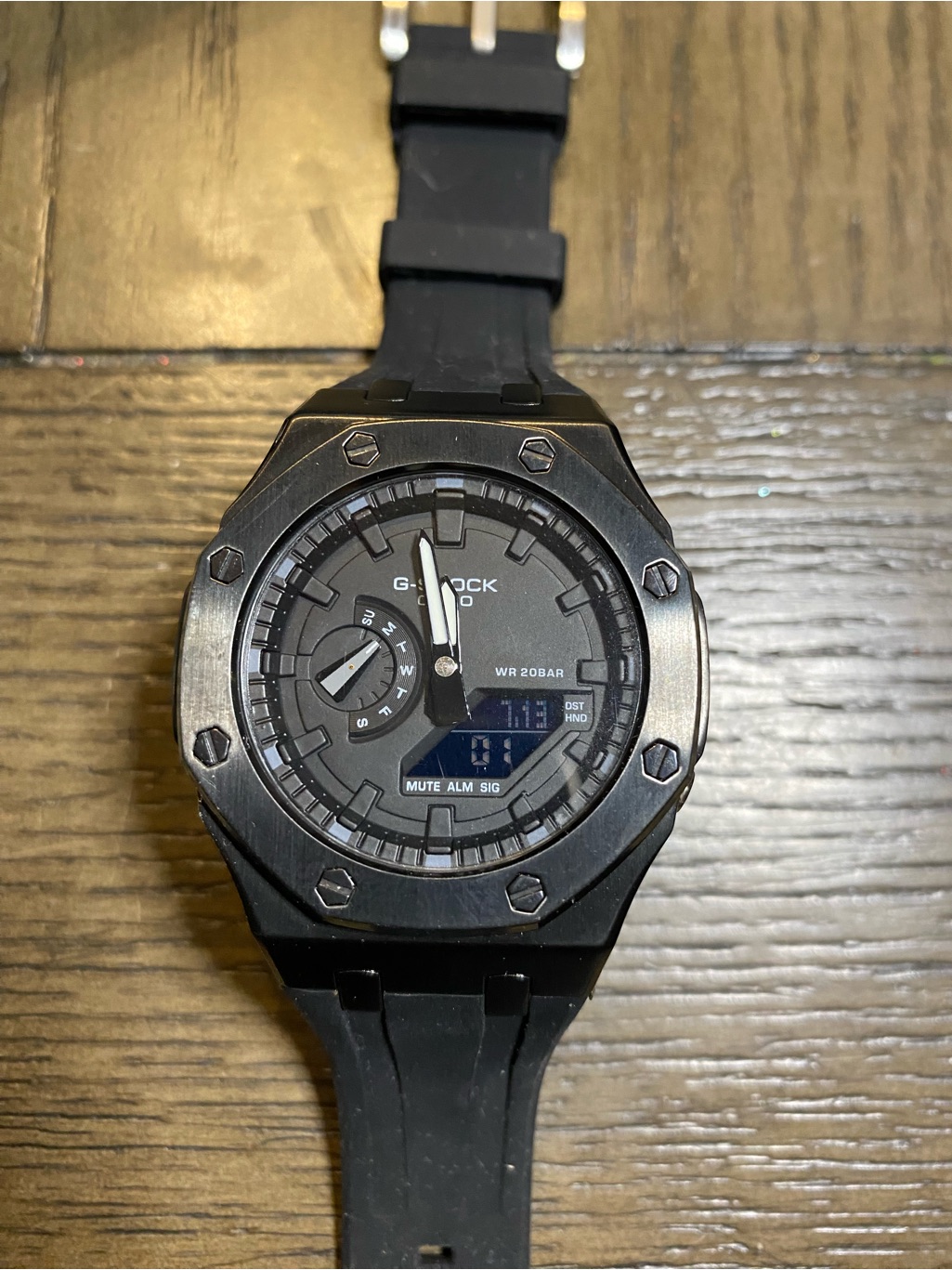 Casio GShock Black Resin AnalogDigital Watch Casio GShock Black Resin AnalogDigital Watch